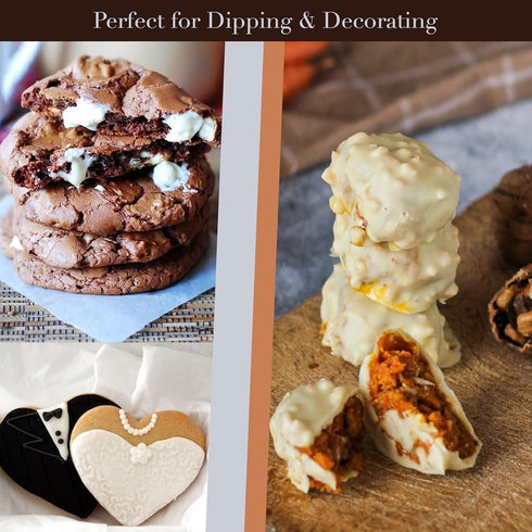 Swisense 5 Lbs| Packaging White Melting Chocolate Candy Melts | White Chocolate Melts Melting Chocolate Wafers Chips