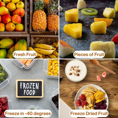 12 Packs 1 Oz, 100% Juju-Oops Freeze-Dried Mixed Fruit Bulk | Crunchy Healthy Snacks for Family, Holiday Gifts Box