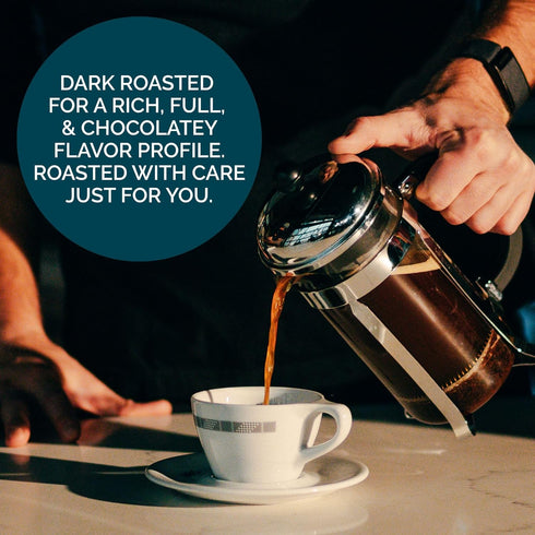 2 LB (Pack 1) 3 Stone Creek Coffee Dark Roast Ground Coffee of Smooth and Chocolatey Fresh Roasted Coffee Beans