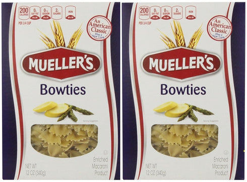 Muellers Pasta Bowties, 12 Ounce (Pack of 2)