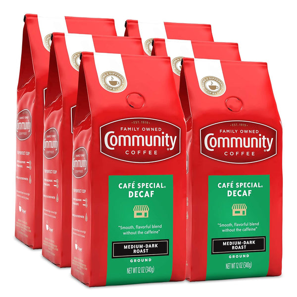 Community Coffee Cafe Special 72 Ounce, Decaffeinated Ground Coffee, 12 Ounce (Pack