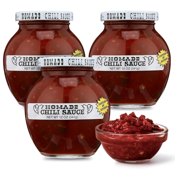 Homade Chili Sauce 3 Pack (3 12 oz Bottles) Sweet & Tangy