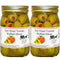Arndts Fudgery DBA The Amish-Buggy Stuffed Large Olives - Choose Two 16 oz. Jars (Sun Dried Tomato
