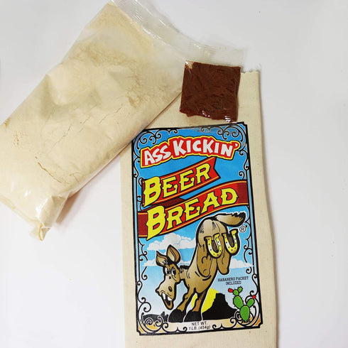 16oz. Pack ASS KICKIN Beer Bread Mix - Premium Gourmet Gift - each - with separate Habanero - Try if you dare!