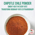 Chipotle Chili Powder Seasoning - 4oz Natural Premium Spice for Meats, Grilling Rubs, Medium to High Heat
