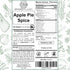 SPICES VILLAGE Apple Pie Spice - 8 oz Cinnamon, Ginger, Nutmeg, Allspice Mix, Kosher, Gluten Free, Non-GMO