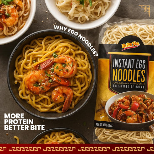 14 oz 3-Pack De Mi Pais Egg Noodles Instant Egg Noodles for Soup, Stir-Fry, Pasta or Ramen Recipes; Traditional Noodles