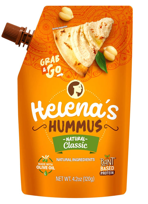 Hummus (3-pack), 2 4.23 oz 1 Hummus 4.23 oz (1 Tripack) Helena Shelf-Stable, No Added Preservatives, Natural Classic