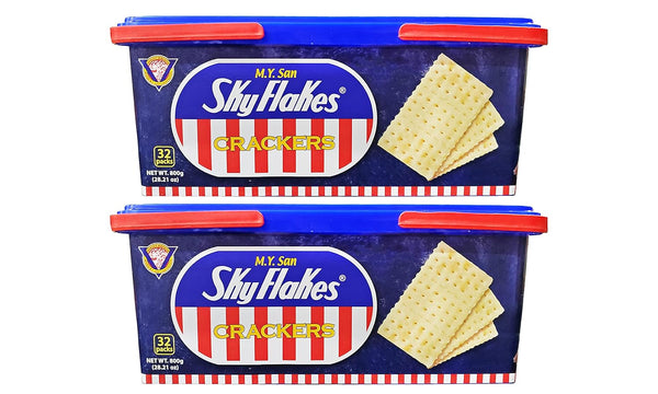 Skyflakes M.Y. San Philippino Crackers 32 Packs 800g SET of 2