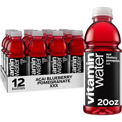 vitaminwater XXX Aai Blueberry Pomegranate Nutrient Enhanced Flavored Water Beverage, 20 fl