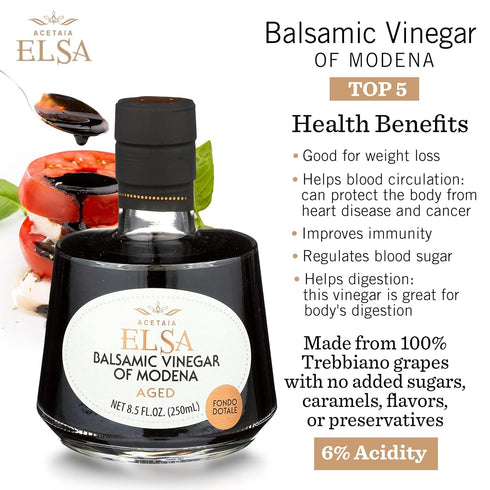6 8.5oz 250ml Elsa Year Aged Balsamic Vinegar