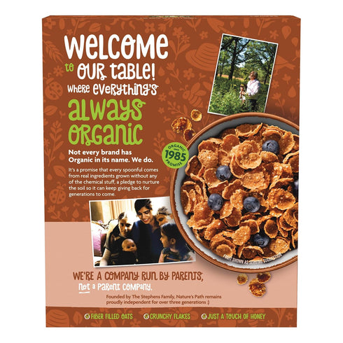 33.5 oz (Pack 4), 23g Nature's Path Organic Heritage Flakes Cereal, of Ancient Grains, Whole Grains, Non-GMO