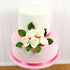 2 Inch, 25 Count Global Sugar Art Peace Rose Sugar Cake Flowers White by Chef Alan Tetreault