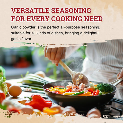 52USA 22 oz (1.54Lb), Garlic Powder Fine Garlic Powder Seasoning for Cooking, Grilled Meats, Salads, Flavor Vegetables