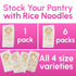 1mm 16 Pack 6 Pho Rice Stick Noodles, width, Ounce Each