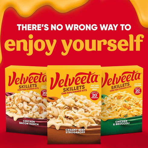 11.6 oz Velveeta Skillets Creamy Beef Stroganoff One Pan Dinner Kit, Box