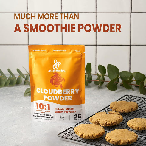 3.5 Jungle Powders Wild Cloudberry Powder for Smoothies Baking Jam Ounce Bag Pure Nordic Freeze Dried Cloudberry