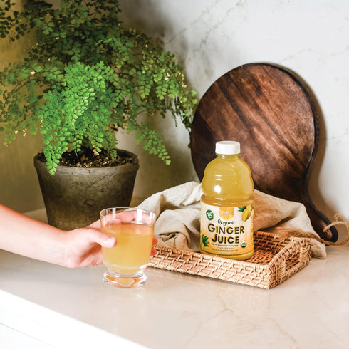 99% 32oz. (Pack 2) Prince of Peace Organic Ginger Juice. Drug Free Digestive Health, Premium Quality,NOT From