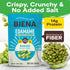 14g 3-Pack 4.75oz Biena Crispy Roasted Edamame Beans Snack Naked No Salt Low Sodium High Protein Snack for Adults