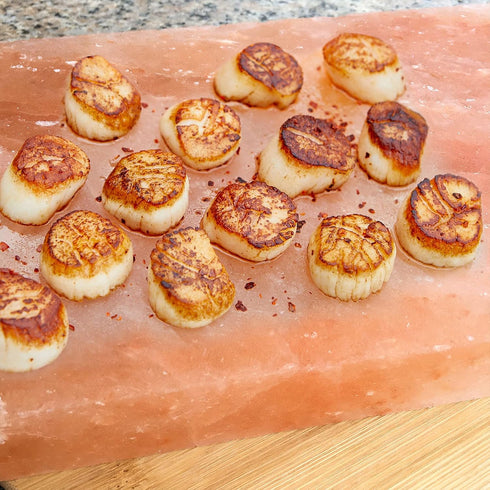 Set 12 8 1.5 Onlyfire Himalayan Salt Block Cooking Plate with Steel Tray x x for Cooking, Grilling, Cutting and Serving