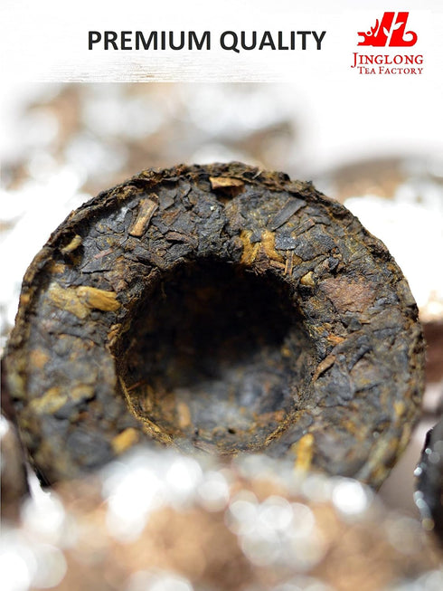 (100 (20 Jinglong Tea Factory - Puerh Tea Mini Tea Cakes Pcs) Ripe Mini Tuocha Ounce)