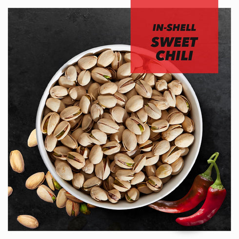 14 Wonderful Pistachios In Shell, Sweet Chili Flavored Nuts, Ounce Bag, Protein Snacks, Gluten Free, Healthy Snack