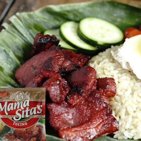 Mama Sita's 2.6oz, 6 Pack Tocino Marinating Mix (Sweetened Cured Pork Mix)