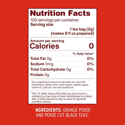 100ct (Pack 4) Luzianne Unsweetened Iced Tea Bags, Family Size, Box