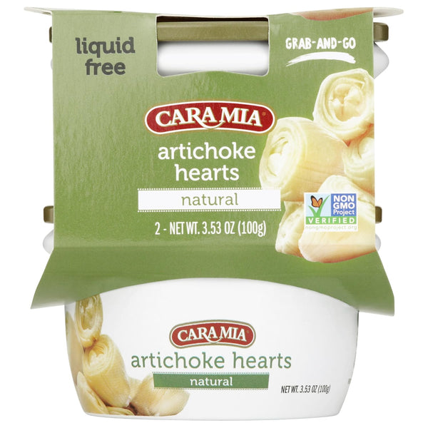 CARA MIA | Natural Artichoke Hearts Without Brine | 2 x 3.53