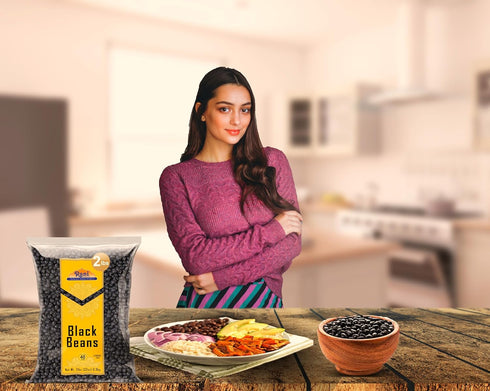 32oz (2lbs) 908g Rani Black Beans (Turtle Beans) ~ All Natural | Vegan | Gluten Friendly | NON-GMO | Kosher | Product