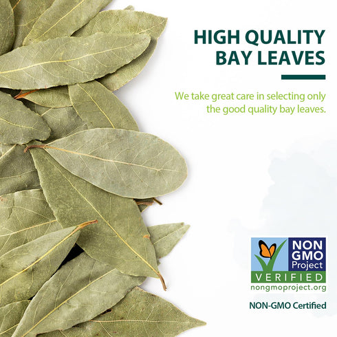 8 oz (227g), Packed Soeos Bay Leaves, Non-GMO Verified, Dried Bay Leaf, Freshly to Keep Fresh,Herbs for Cooking