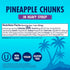 8.25 oz 12 Pack Dole Pineapple Chunks in Heavy Syrup - Dole Canned Fruit - Rich Source of Vitamin C - Cans