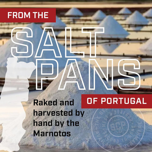 14oz (2 Pack) Portuguese Sea Salt Fleur De Sel Our Handcrafted, Gourmet, Portuguese Salt Is Naturally Sourced From The