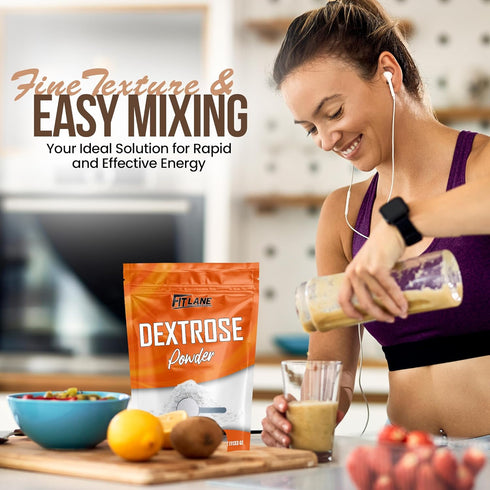 5 lbs Bulk Dextrose Powder - Pure Carbs Unflavored - Good Source of Glucose and Carbohydrates - Food Grade Sugar