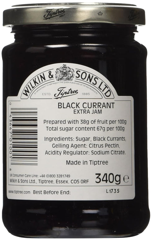 12oz (Pack 2) Wilkin & Son Tiptree Jams Blackcurrant