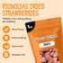 1 LB Packed Oh! Nuts Dried Strawberries - - Sweetened Dried Fruit - Dehydrated Fruit Bites - in New York Zip-Seal Bag