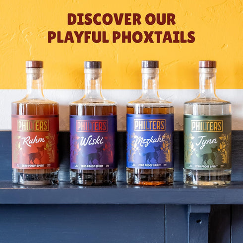 25 Oz Philters Non-Alcoholic Mezkahl, Zero Proof Mezcal Spirit, Alternative Drink Made in USA, All Natural Flavors, Fl