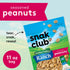 11 oz Snak Club Peanuts with Hidden Valley Ranch Seasoning, Roasted Nuts, Gluten-Free and Kosher Snack, Resealable Bag