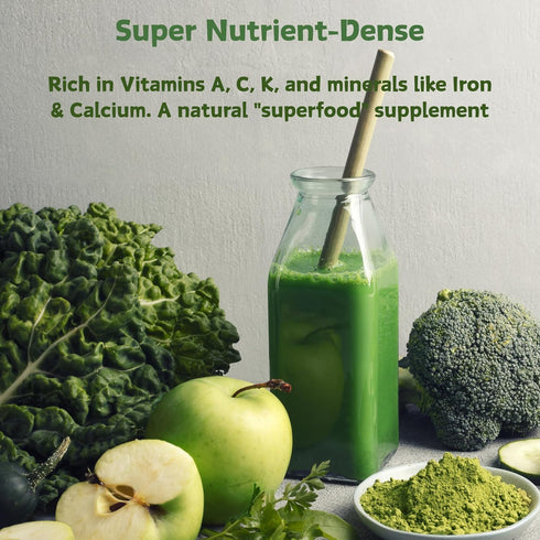 Nat Flav 100% 10.5oz (300g) |100 Pure Kale Powder | | No Sugar Added | Gluten-Free & Additives-Free | Non-GMO Servings