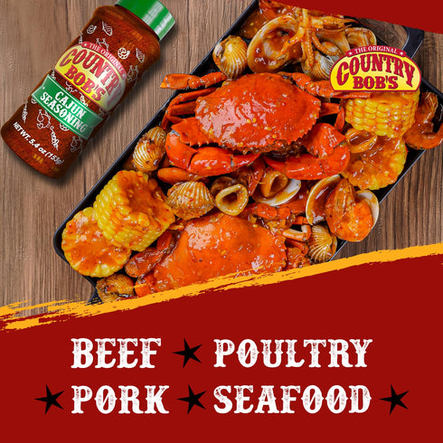 Country 5.4 oz Bob's Cajun Seasoning - Spicy, Robust, Earthy Blend for Flavorful Creole Dishes - Soups, Salads