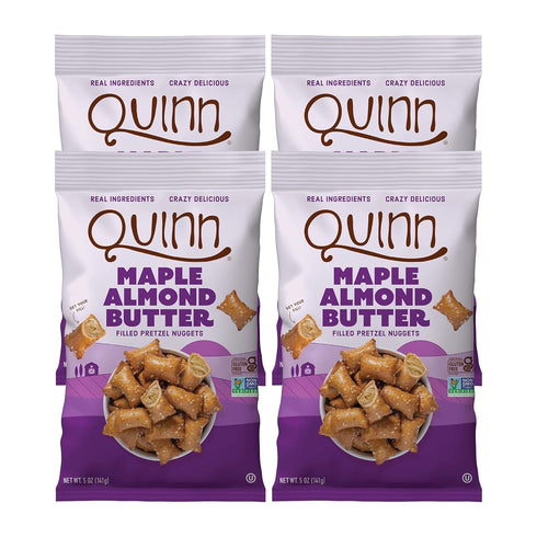 Quinn Gluten Free Maple Almond Butter Filled Pretzel Nuggets - Made with