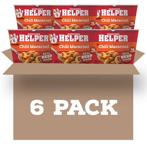 Hamburger Helper Chili Macaroni Microwave Cup (2 oz - 6 Pack) No
