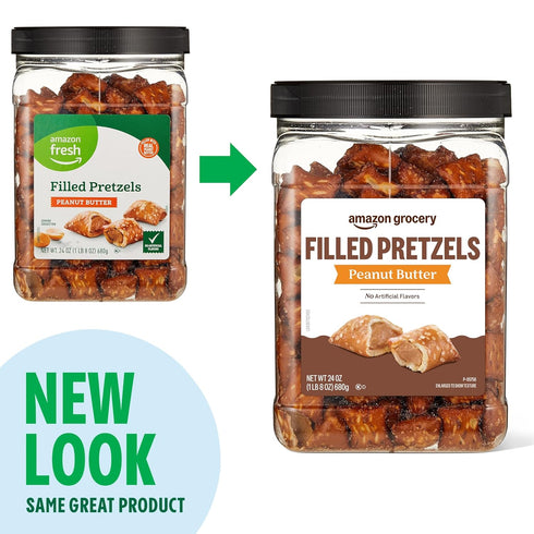 24 Oz Amazon Grocery, Peanut Butter Filled Pretzels