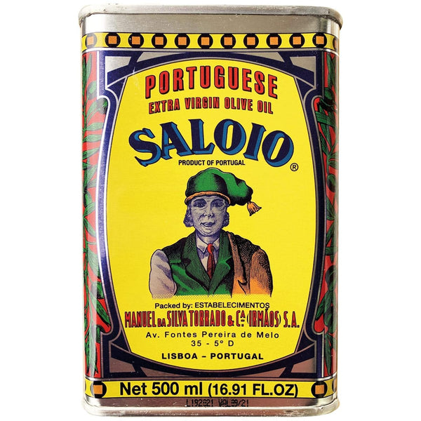 Saloio Portuguese Extra Virgin Olive Oil - Vintage Metal Tin - 500ml