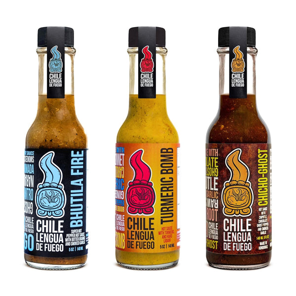 Chile Lengua de Fuego Variety Pack (Spicy Trio Celebrity)
