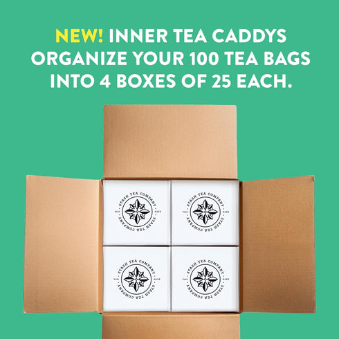 100 (Packaging Stash Tea Ginger Peach Green Tea & Matcha Blend, Box of Tea Bags May Vary)