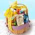Easter Basket with Chocolate Bunny Chocolate Candy and Sweets Easter Basket, Festive Holiday Treat Assortment by A Gift
