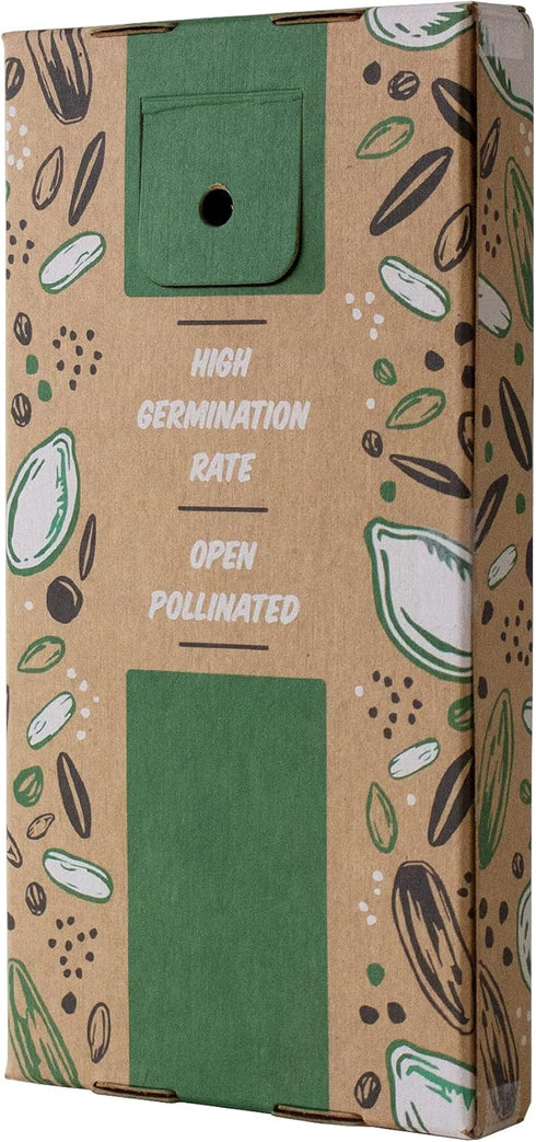 6 Packets: Culinary Herb Seeds Garden Collection | Basic Assortment | Non-GMO Seed Basil, Dill, Oregano, Parsley