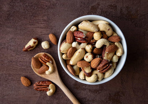 1 Food to Live Organic Deluxe Unsalted Nuts Mix, Pound A Blend of Dry Roasted Organic Raw Pecans, Cashews, Hazelnuts