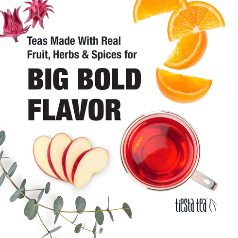 25 2 Tiesta Tea - Palm Beach Punch, Loose Leaf, Fruit Punch Herbal Tea, Caffeine-Free Tropical Blend with Apple